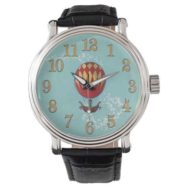 Montre à ballon à air chaud à vapeur de style vint (devant)