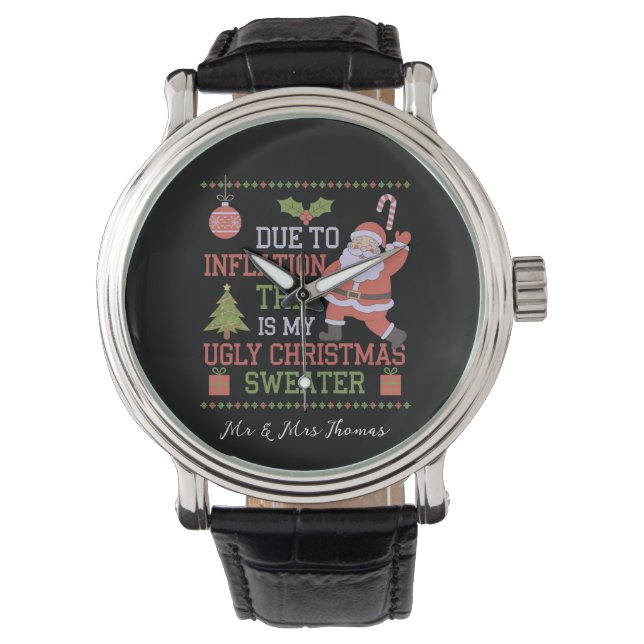 Montre A cause de l'inflation, voici mon affreux pull de  (devant)