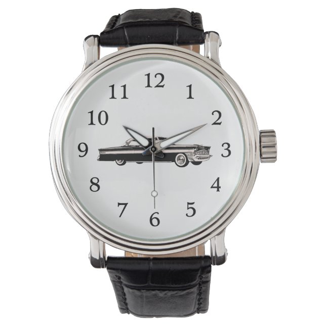 Montre à clipper en noir et blanc 1956 (devant)