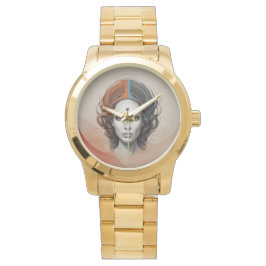 Montre à l'intérieur de la fille vivante