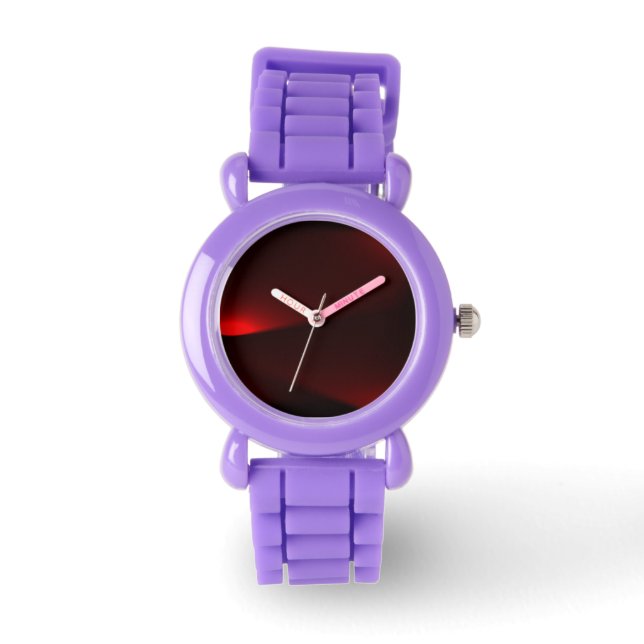 Montre À Lumière Noire Et Cranberry (Recto)