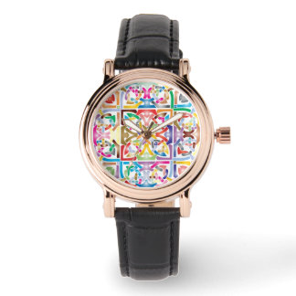 montre à noeud céleste multicolore