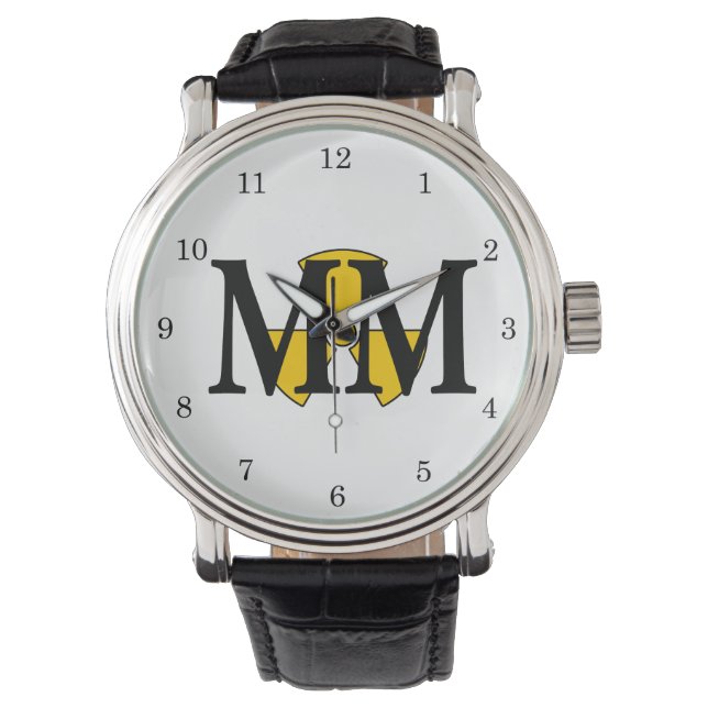 Montre à nuque marine Mate de MM Machinist (devant)