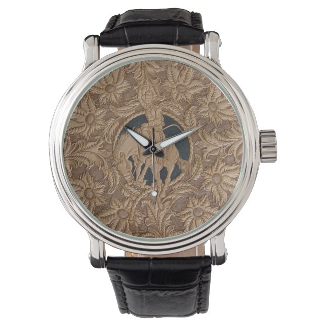 Montre à outils en cuir personnalisé (devant)