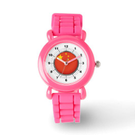 Montre à Parties scintillant rose du drapeau chino
