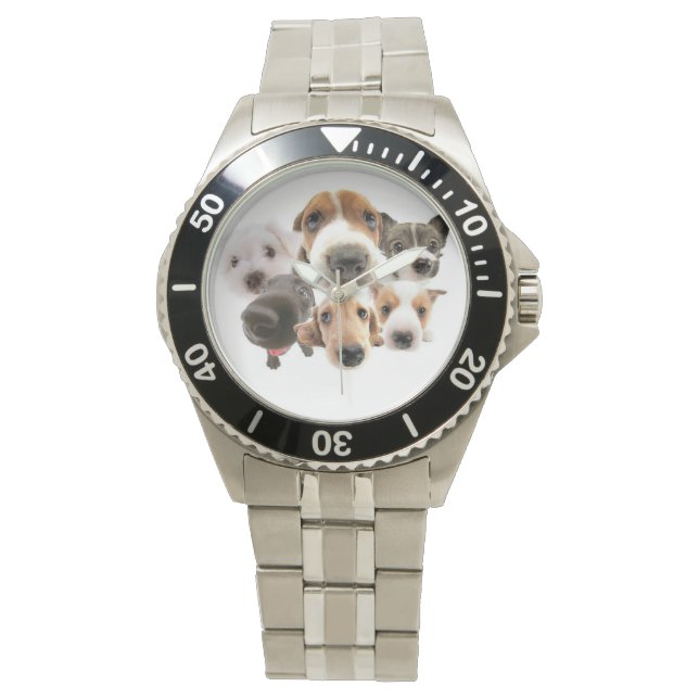 Montre à poignet de nez de chiot (devant)
