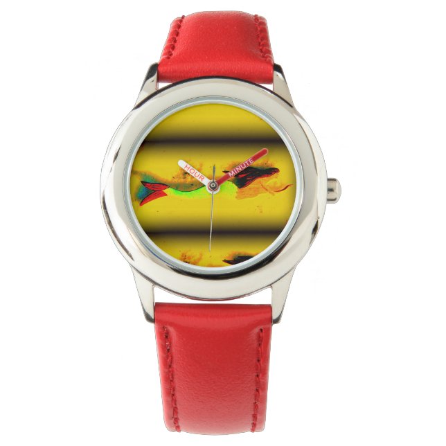 montre à poignet de sirène nageant (devant)