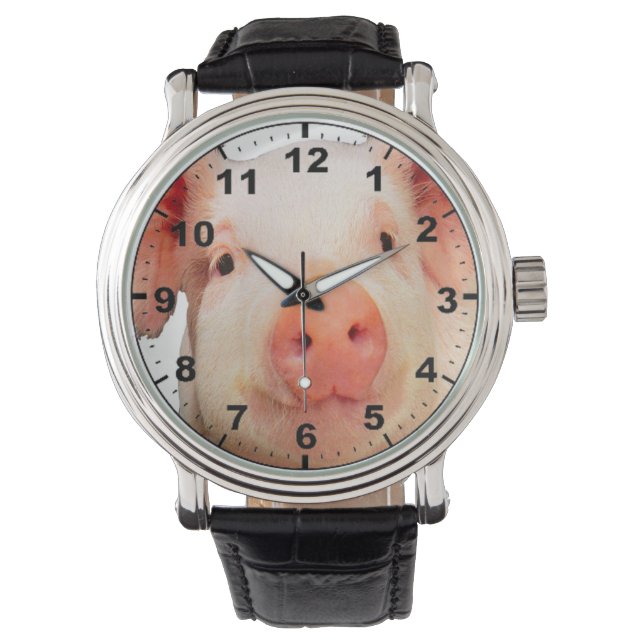 Montre à poignet design "Piglet 2" (devant)
