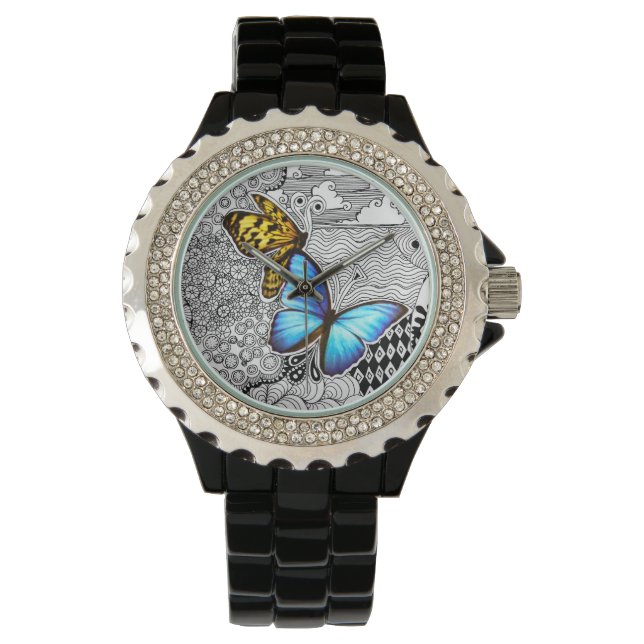 Montre à poignet papillon (devant)