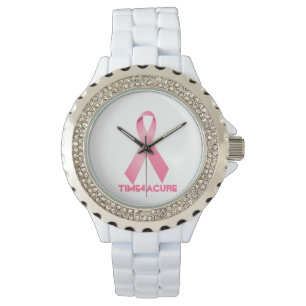 Montre à ruban rose Cancer du sein