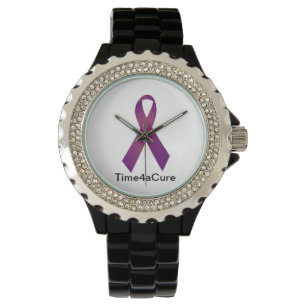 Montre à ruban violet Fibrose kystique Lupus Fibr