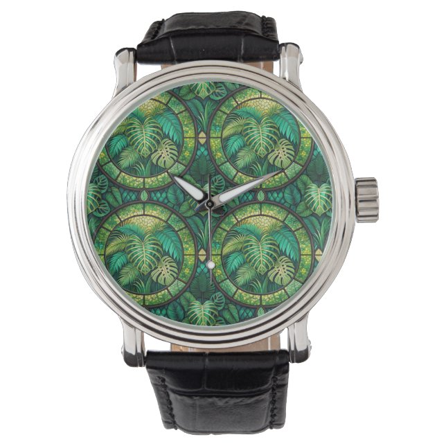 Montre A stylish wristwatch with a round face  (devant)