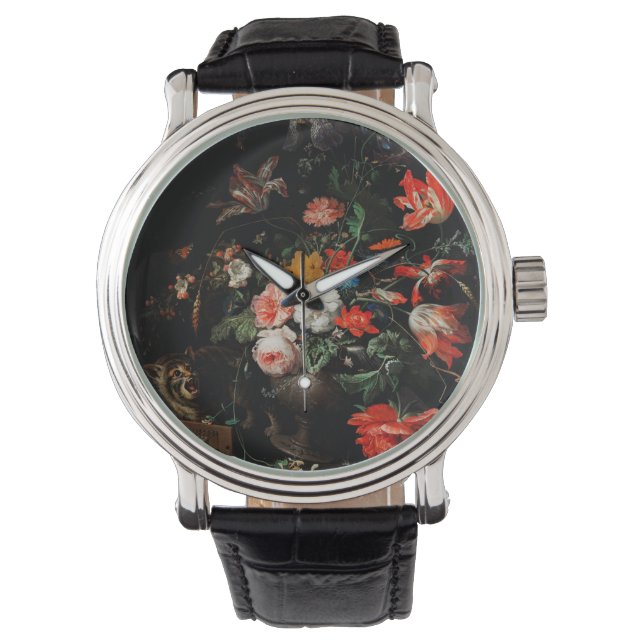 Montre Abraham Mignon Le Bouquet Renversé. Floral (devant)