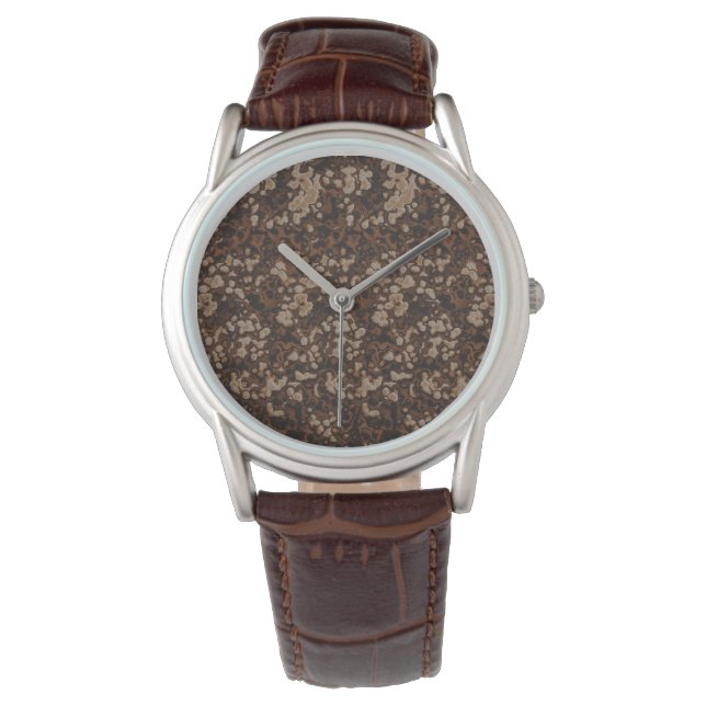 Montre Abstrait rouille (devant)