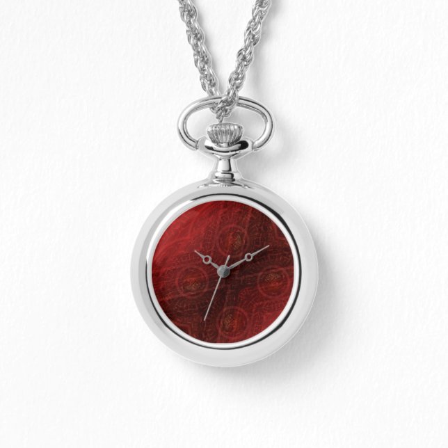 Montre Acceptation | Médaillons de méditation rouge (Recto)
