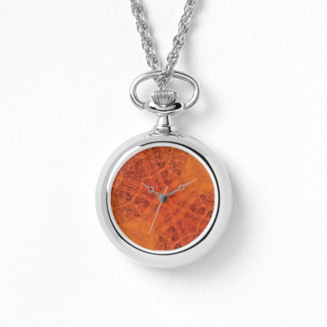 Montre Acceptation | Médaillons de saumons rouges orange  (Recto)