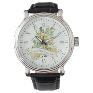 Montre Acceptez Jésus dans votre coeur - Veille élégan