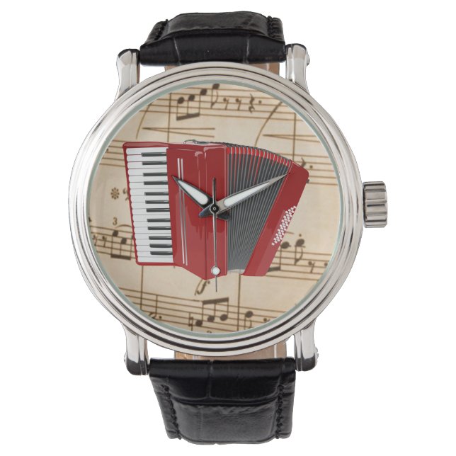 Montre Accordion : Accordion rouge (devant)