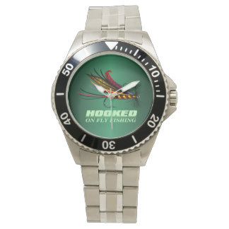 Montre Accroché À La Pêche À La Mouche