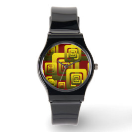 Montre Activate My Heart Pattern Golden