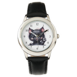 Montre Adorable Kawaii Chat noir