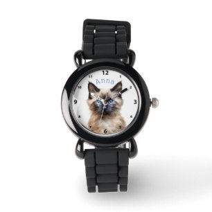 Montre Adorable Siamese Kitten Personnalisé