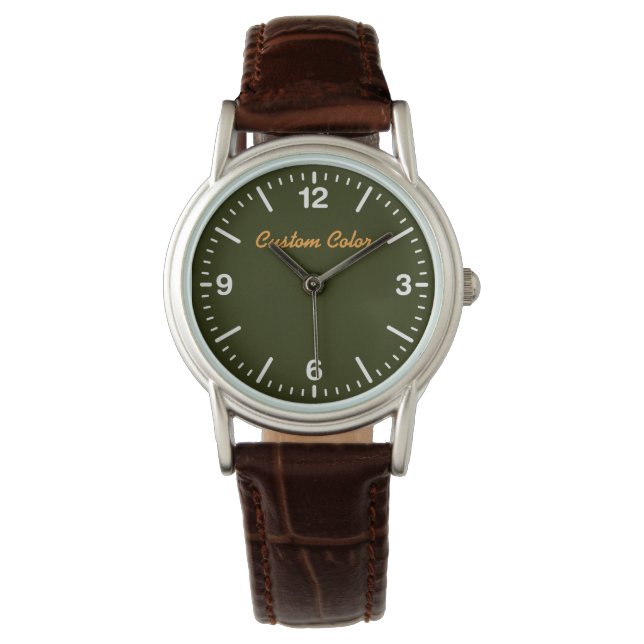 Montre Affichage couleur personnalisé deux (devant)