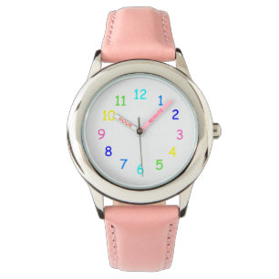 Montre Affichage des chiffres arc-en-ciel