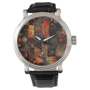 Montre African Tribal Motif Watch
