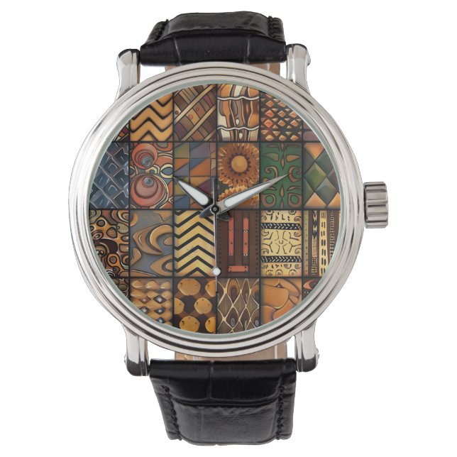 Montre African Tribal Motif Watch (devant)