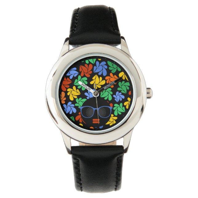 Montre Afro Diva Rainbow (devant)