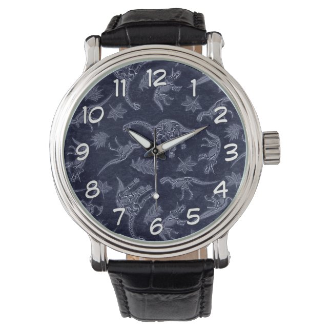 Montre Age des dinosaures Skeleton Motif Wrist Watch (devant)