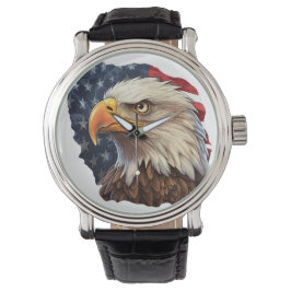 Montre Aigle à drapeau américain
