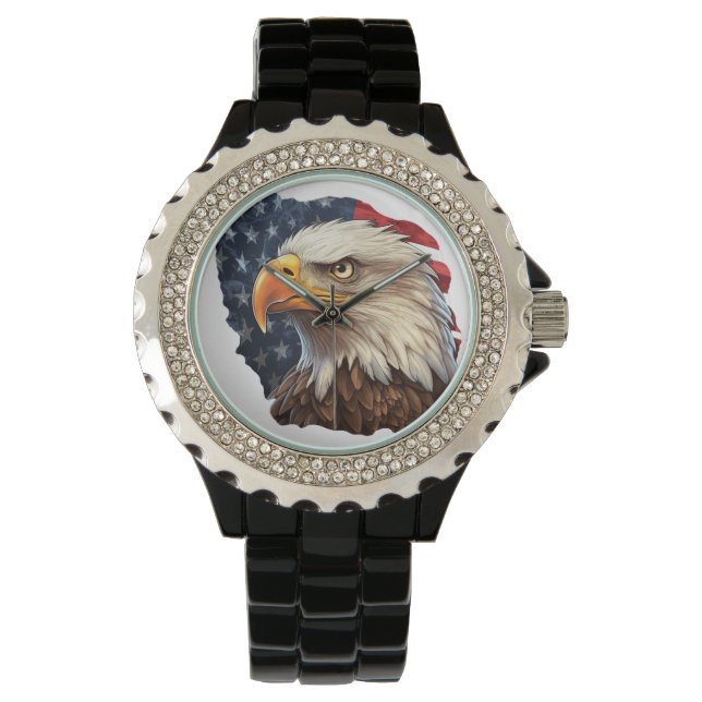 Montre Aigle à drapeau américain (devant)