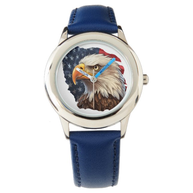 Montre Aigle à drapeau américain (devant)