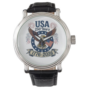 Montre Aigle Américain Patriotique 250 Ans 1776-2026