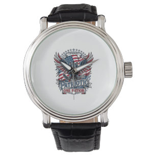 Montre Aigle Patriotique Loup Hybride Animal Hybride Patr
