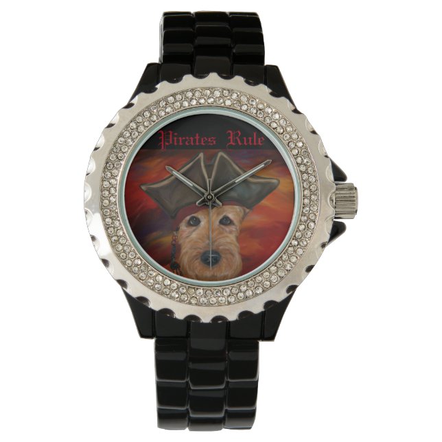 MONTRE AIREDALE TERRIER PIRATE (devant)