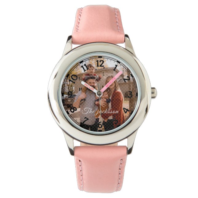 MONTRE AJOUTER VOTRE NOM DE PHOTO (devant)
