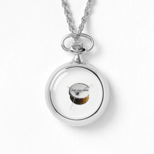 Montre Ajouter votre nom texte brun noir tambour battemen