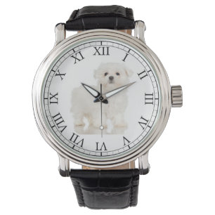 Montre Ajoutez l'image mignonne de chien de la photo de