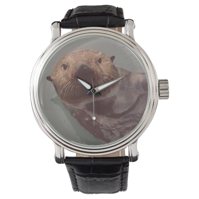 Montre Alaska Otter Photo Conçu Elegant Watch (devant)