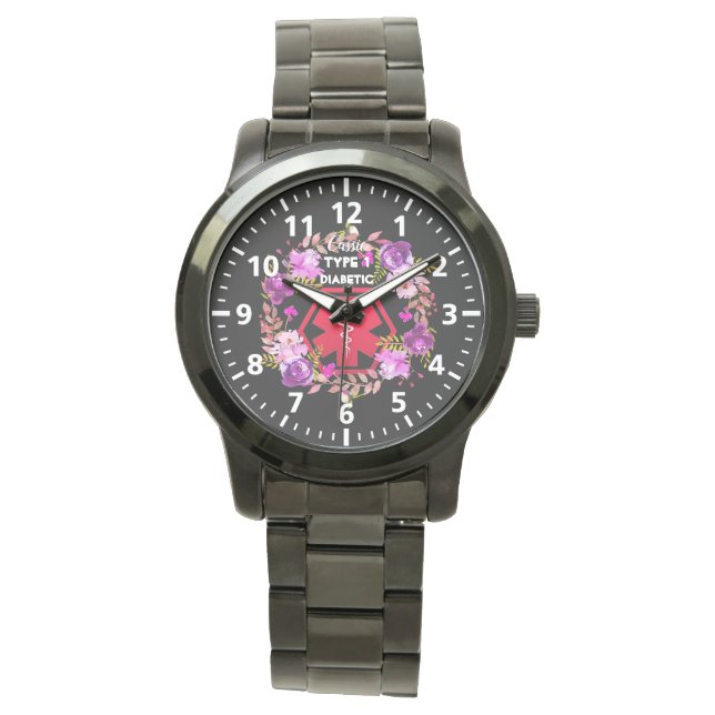 Montre Alerte diabétique personnalisée (devant)