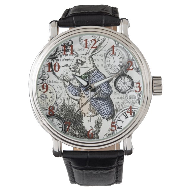 Montre Alice de lapin blanc au pays des merveilles (devant)