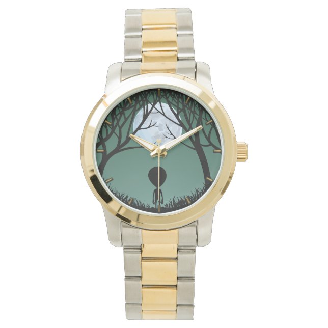 Montre Alien Watch Cute Grey Alien ET Alien Wrist Watch (devant)