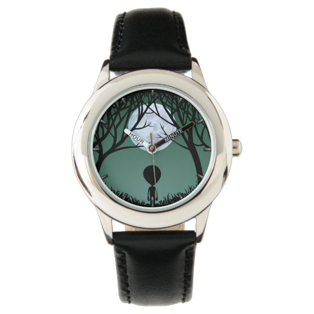 Montre Alien Watch Grey Alien L'ET Alien Wrist Watch (devant)