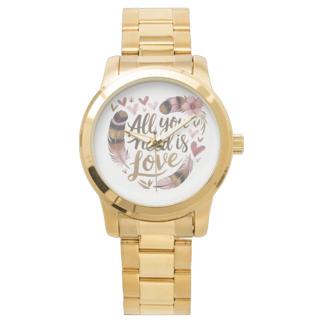 Montre All You Need Is Love – A Gentle Boho Whisper (devant)