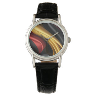 Montre Allemagne drapeau texture soie