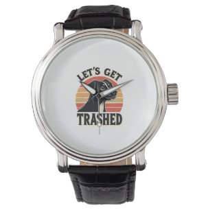 Montre Allons Nous Défoncer Graphique De Chien Vintage Co