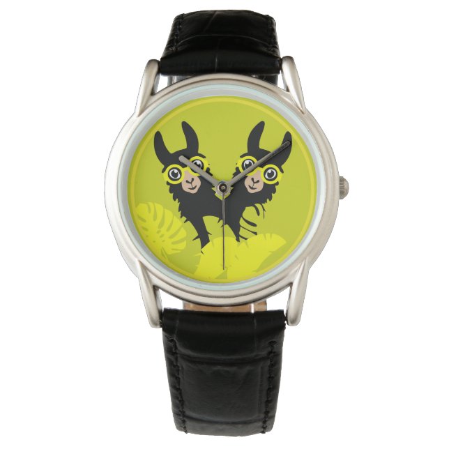 Montre Alpaca llama Twins (devant)